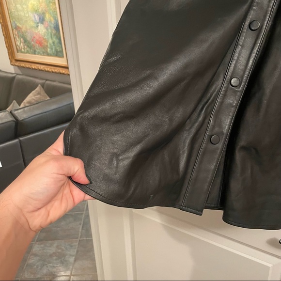 ZARA leather shirt dress - Picture 8 of 12